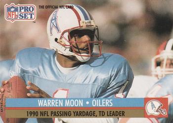Warren Moon Houston Oilers 1991 Pro set NFL #9